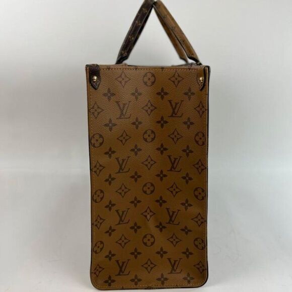 Louis Vuitton Limited Edition Giant Monogram Reverse Onthego GM Tote Shoulder Ha - Picture 3 of 13